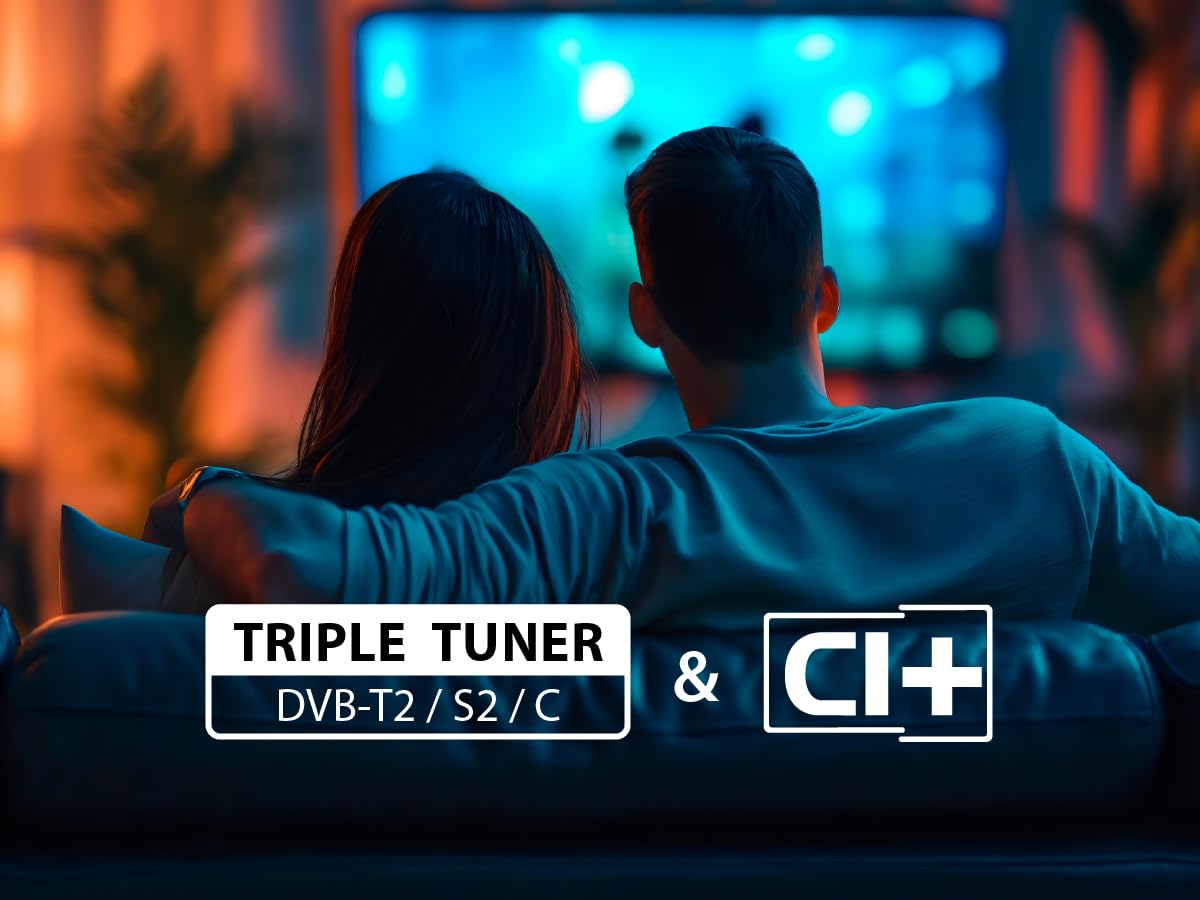 DYON Movie Smart 43 VX TV, 43 inches (108 cm), Full HD Smart TV, HD Triple Tuner (DVB-C/-S2/-T2), App Store, Prime Video, Netflix, YouTube, DAZN, Disney+ (Model 2023)