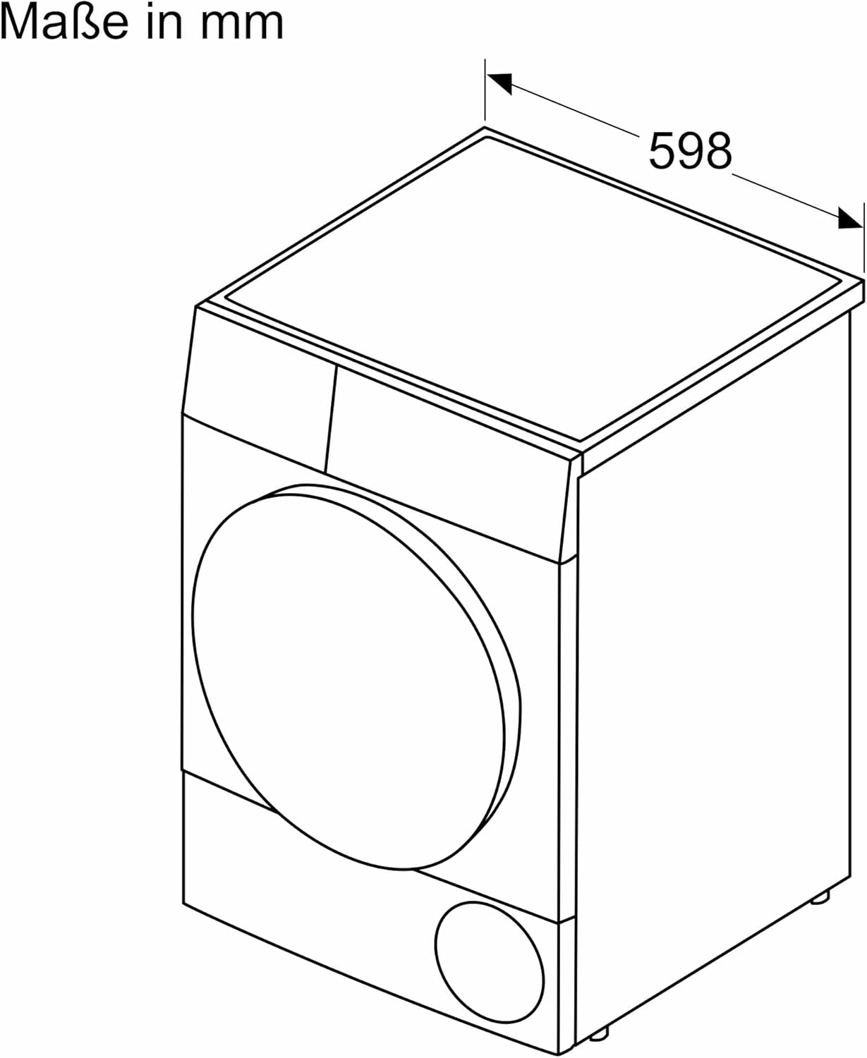 Bosch WTH83V04, Serie 4, Wärmepumpentrockner, 8 kg, AutoDry, Quick-40-Trocknen, Nachlegefunktion, Sensitive-Drying-System, Anti Vibration Design, 63 dB, LED-Display, Touch-Control, Zeitvorwahl