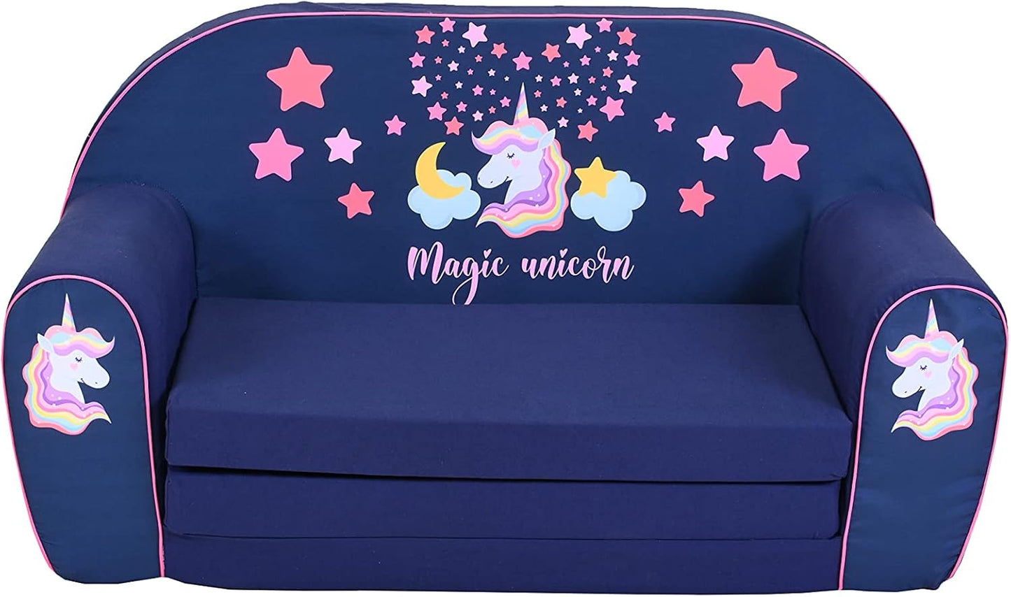 Knorrtoys 68470 Children's Sofa Magic Unicorn White