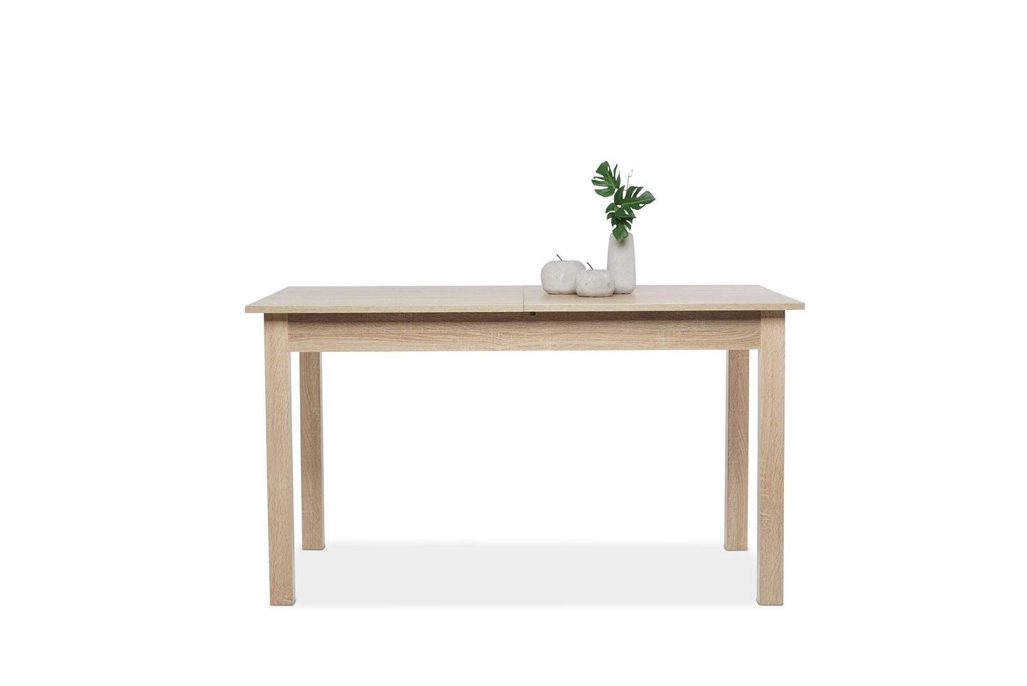 Newfurn Dining Table Wild Oak Dining Room Table Kitchen Table Dining Table II 120 x 76.5 x 70 cm (W x H x D) Extendible up to 160 cm including 40 cm Table Top Anthracite Kitchen Table Dining Table
