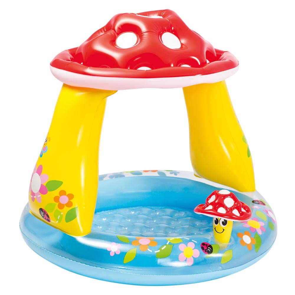 Vedes Großhandel GmbH 77703390 Baby Pool, Mushroom, Diameter 102 x 89 cm, Colourful, Single, Colourful