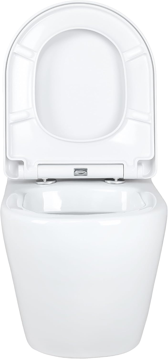 Aloni Wall-Mounted Toilet Toilet Soft Close Lid Frame Element Actuator Plate