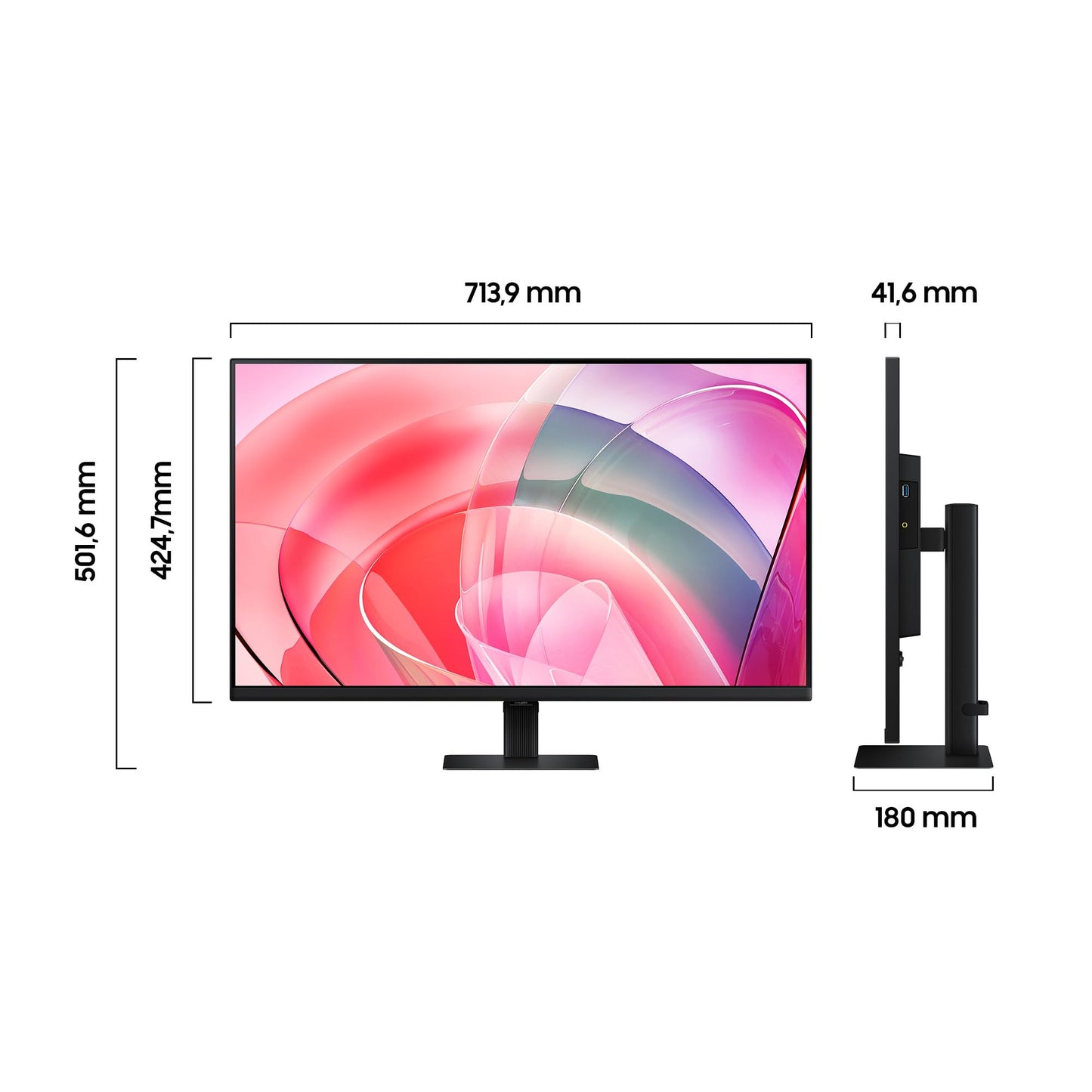 Samsung ViewFinity LS32D700EAUXEN S70D 4K Monitor 32 Inch UHD 3840 x 2160 60Hz HDR10 Easy Setup Stand Eye Saver Mode