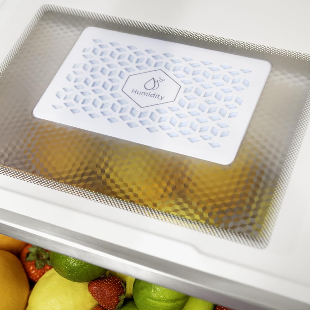 Cecotec Amerikanischer Kühlschrank, 4 Türen, 564 l, Bolero, CoolMarket, 4D 564 Dark E. 183 cm hoch, 91 cm breit, Wasserspender, geringer Stromverbrauch, Invertermotor, Plus, Total NoFrost