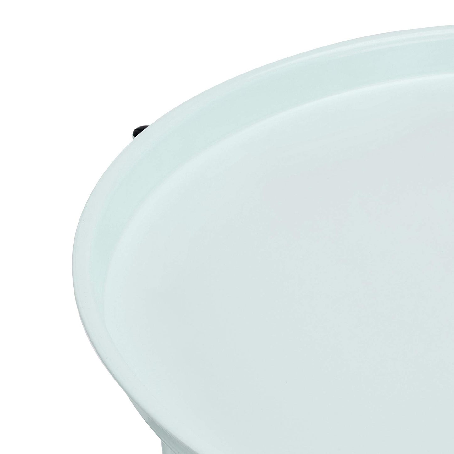 Amazon Basics Beistelltisch, rund, mit Aufbewahrungslösung, Leichte Creme Heidekraut Beistelltisch 44.96 x 44.96 x 48.0 cm