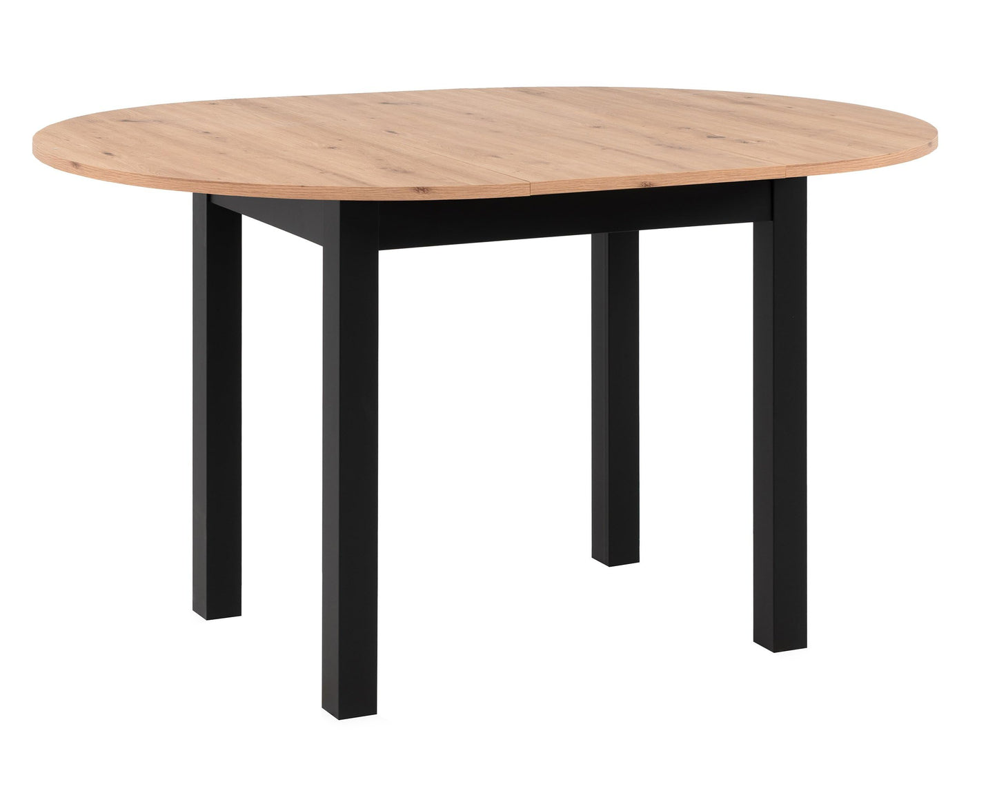 Newfurn Dining Table Wild Oak Dining Room Table Kitchen Table Dining Table II 120 x 76.5 x 70 cm (W x H x D) Extendible up to 160 cm including 40 cm Table Top Anthracite Kitchen Table Dining Table
