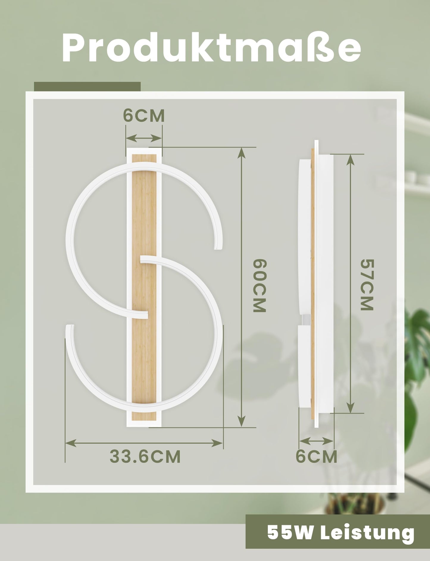 LUOLONG LED Deckenleuchte Dimmbar Deckenlampe Schwarz Wohnzimmerlampe 35W mit Fernbedienung 2-Ringen kreis Deckenleuchte Schlafzimmerlampe Arbeitzimmer Büro Modern Led deckenbeleuchtung-40cm Schwarz