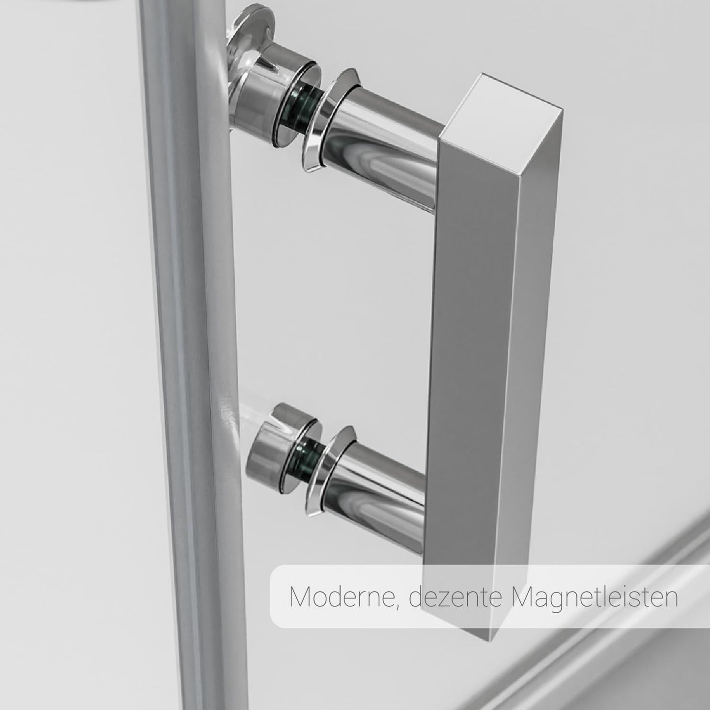 BERNSTEIN Shower Cubicle 90 x 90 Shower with Swing Door and Lift/Lower Mechanism Corner Shower 8 mm ESG Safety Glass with Nano Coating Corner Shower Cubicle with Stainless Steel Door Handle