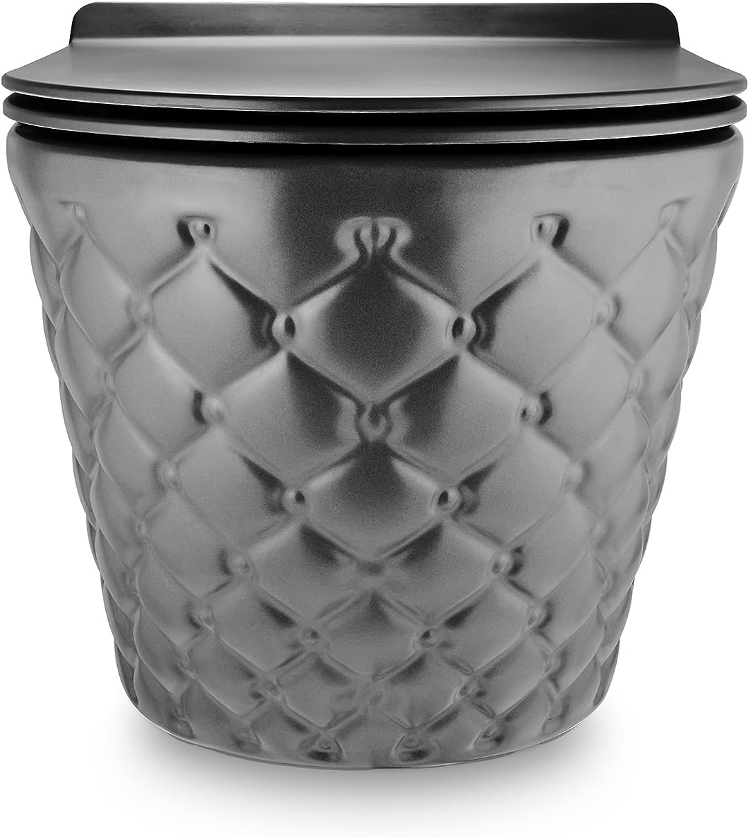 RD Luxury Spülrandloses Hänge-WC Grau Matt – Wandtoilette aus Keramik mit Softclose WC-Sitz, Schallschutz & Komplettset