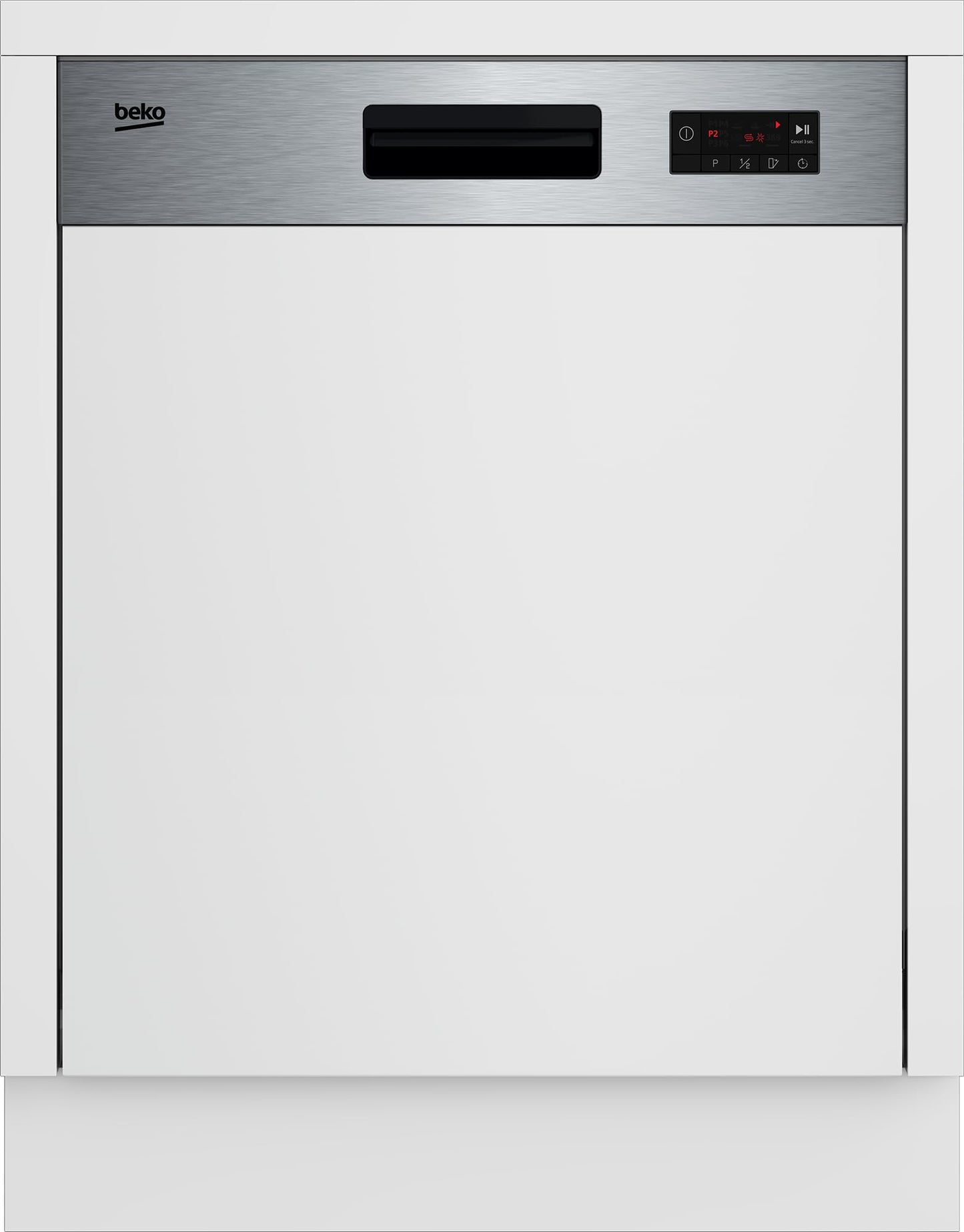Beko BDIN16420 Fully Integrated Dishwasher / Sliding Cutlery Basket / Detergent Compartment with Sliding Lock / Self-Adjusting Door Spring / 14 place settings