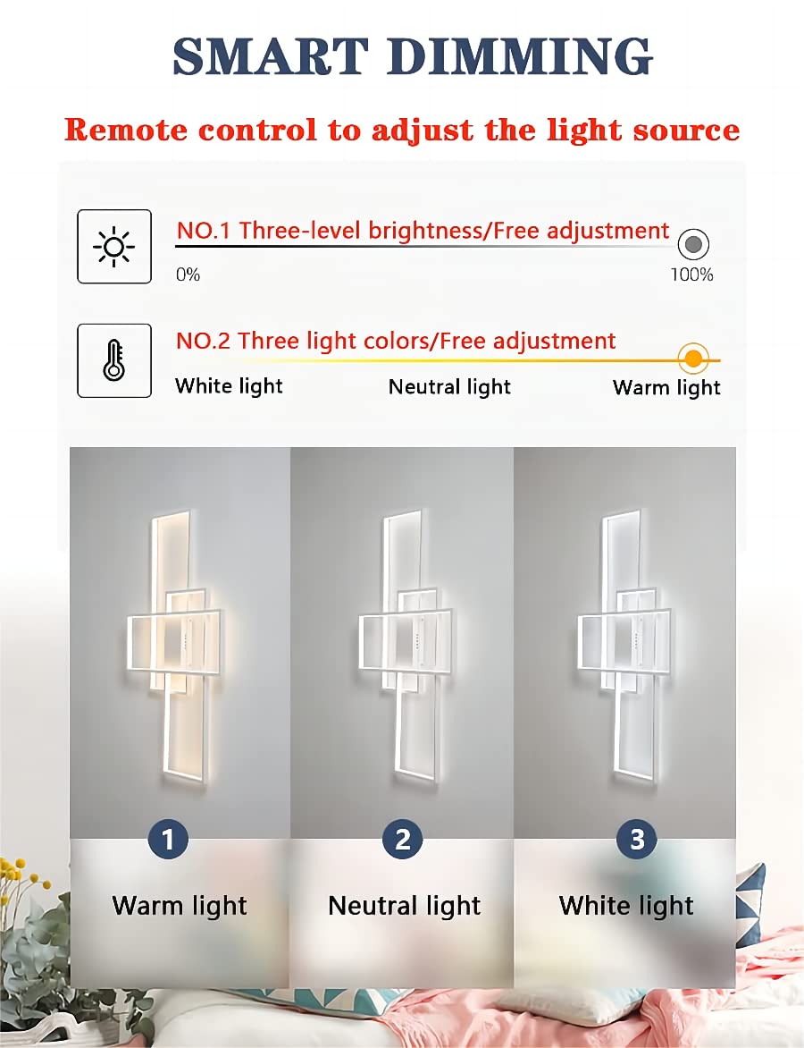 Qiaomao LED Deckenleuchte Modern Lampe Wohnzimmer mit Fernbedienung Weiß (90x50x9cm, 80w) Dimmbar Deckenlampe Stufenloses Dimmen Schlafzimmerlampe, Groß Deckenleuchten für Schlafzimmer Büro Esszimmer