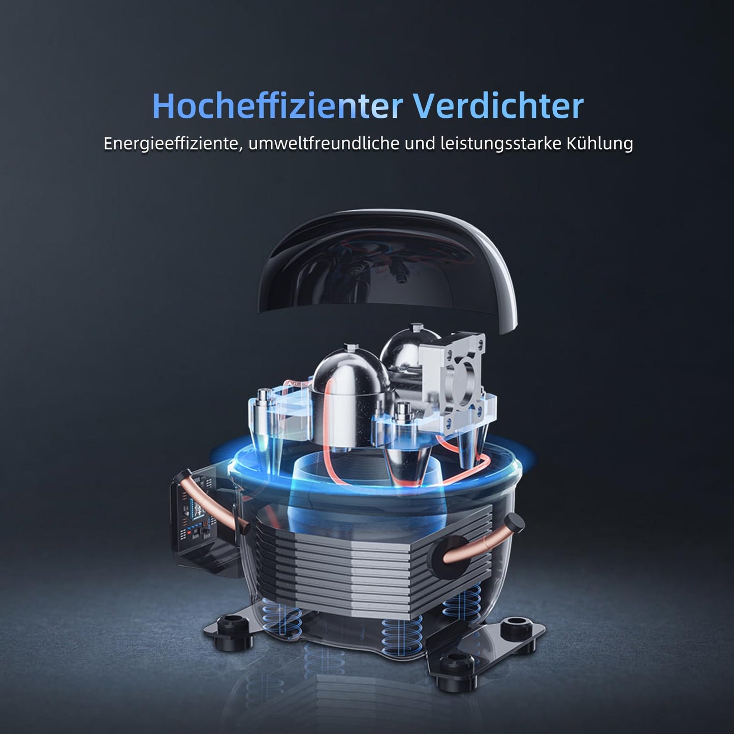 magictec Einbaukühlschrank mit Gefrierfach | 177 cm | 248L (186L/62L) | No Frost | Kühl-Gefrierkombination mit austauschbaren Türscharnieren | Inverterkompressor | Schnellkühlung | Geräuscharm