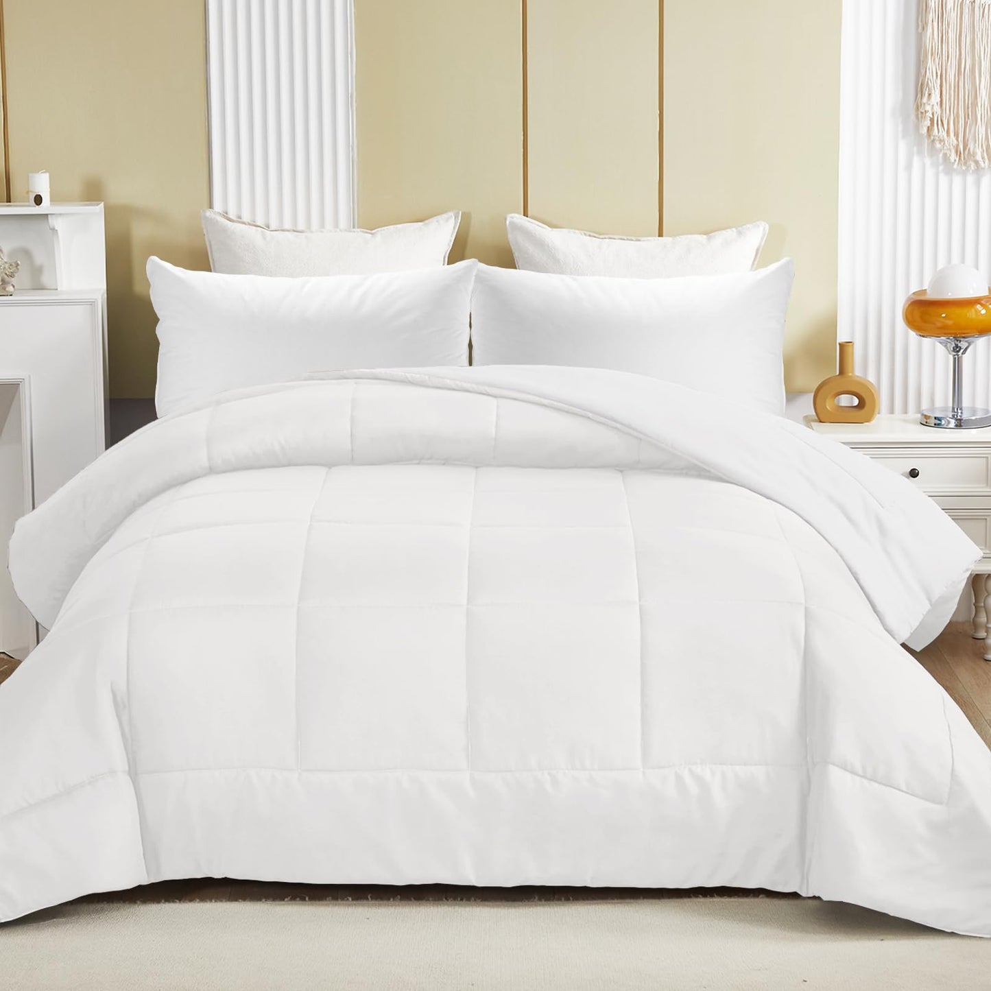 Exclusivo Mezcla 4-Season Duvet 155 x 220 cm, Warm and Light Sleeping Blanket without Cover, Turquoise/Aqua