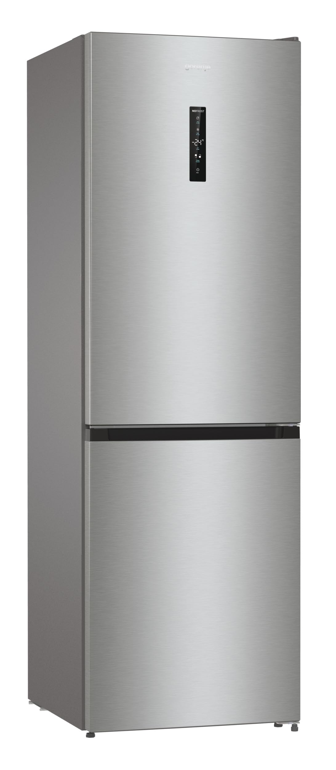 Gorenje N 619EAW4 Fridge-Freezer Combination, LED Display, 186 cm, 300 L, NoFrostPlus, Vegetable Compartment with Moisture Control, FastFreeze, White