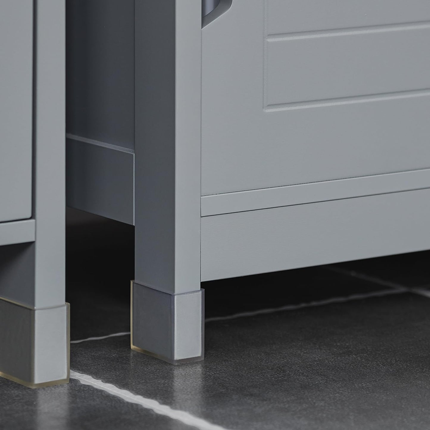 SoBuy FRG128-W Vanity Unit Bathroom Cabinet with Foot Pads, Vanity Unit for Bathroom, Bathroom Furniture, White, 60 x 61 x 30 cm