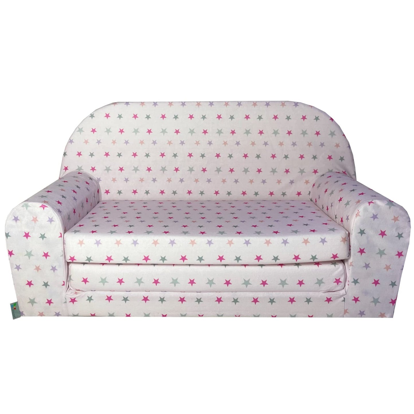FORTISLINE Children's Sofa Mini Foldable 40 x 78 x 45 cm - Children's Sofa for Children 2-in-1 - Children's Couch Foldable - Foam Sofa Bed - Removable Cover - Many Designs