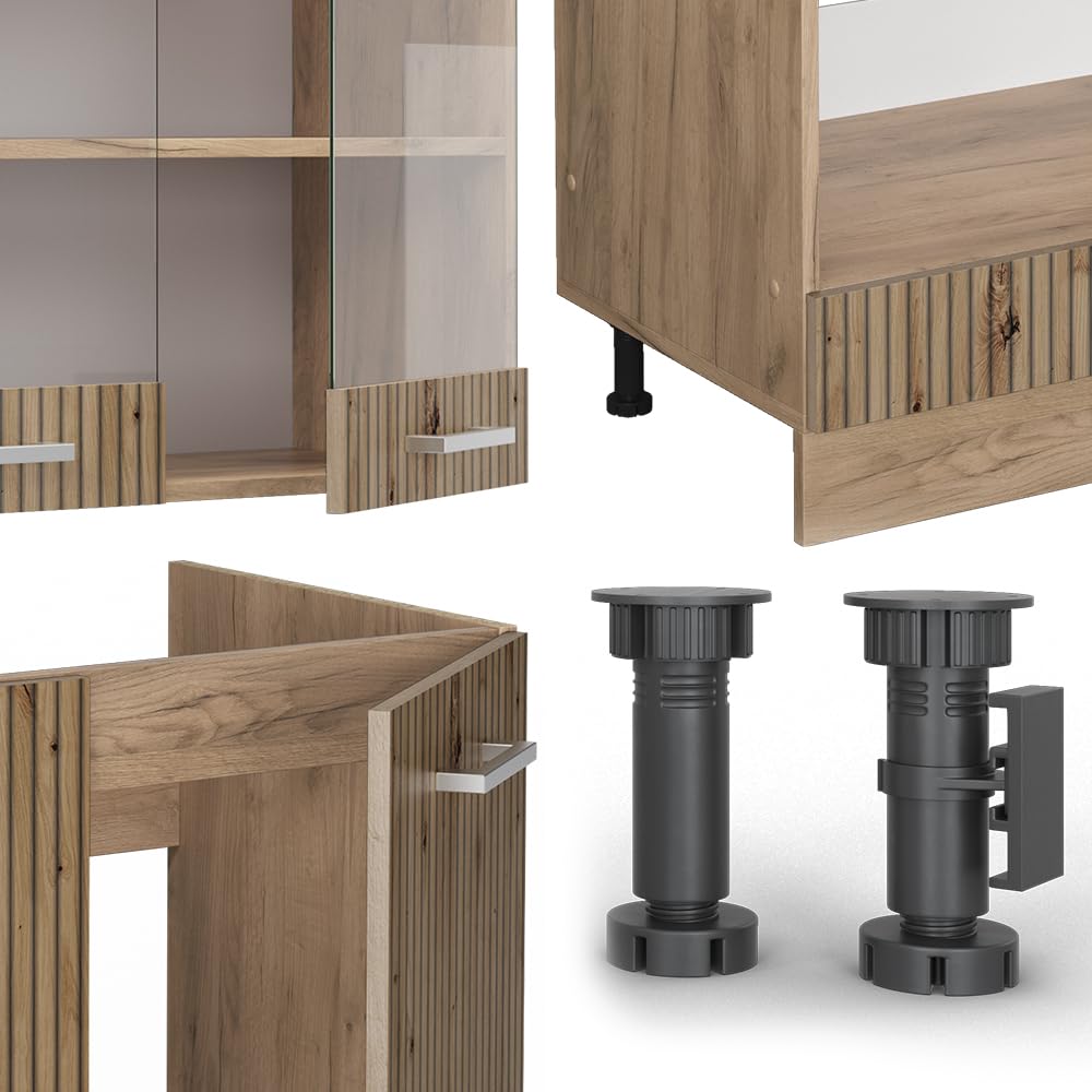 Vicco Goldkraft Kitchen Unit R-Line Corner 287 x 277 cm