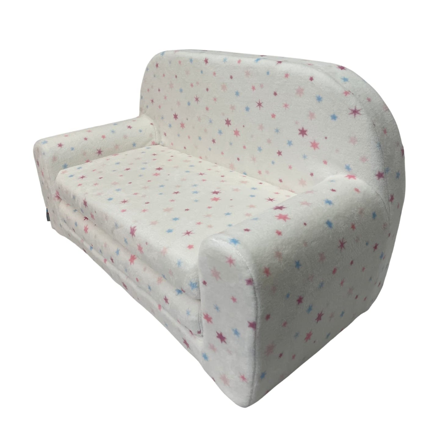 FORTISLINE Children's Sofa Mini Foldable 40 x 78 x 45 cm - Children's Sofa for Children 2-in-1 - Children's Couch Foldable - Foam Sofa Bed - Removable Cover - Many Designs