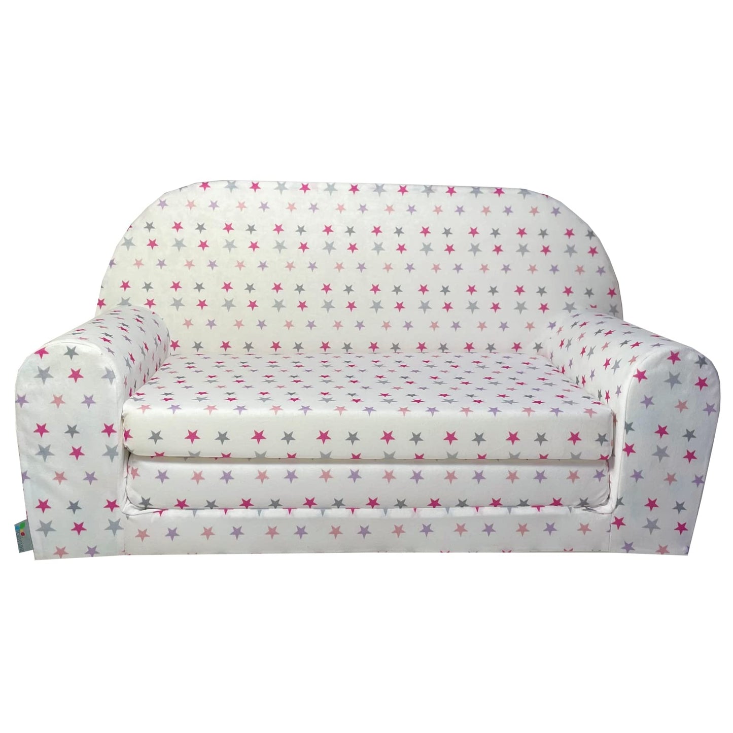 FORTISLINE Children's Sofa Mini Foldable 40 x 78 x 45 cm - Children's Sofa for Children 2-in-1 - Children's Couch Foldable - Foam Sofa Bed - Removable Cover - Many Designs
