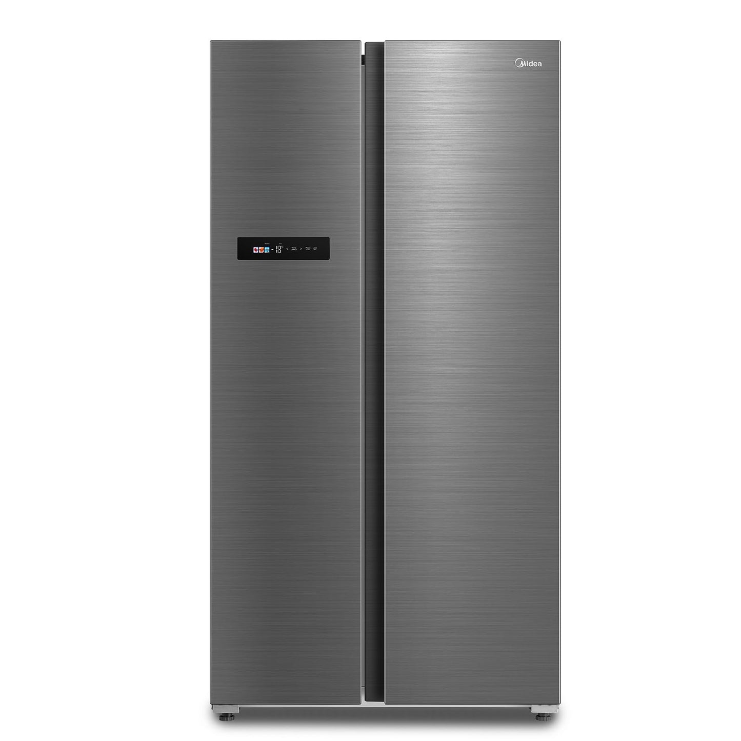 Midea KS-DDX 6.32 WT Side-by-Side Kühl-/Gefrierkombination/ 178,8 cm Höhe/ 254 kWh/Jahr/No Frost/Dual Inverter Compressor/mit 3in1 Wasser-/Eisspender und Wassertank, Dark Inox