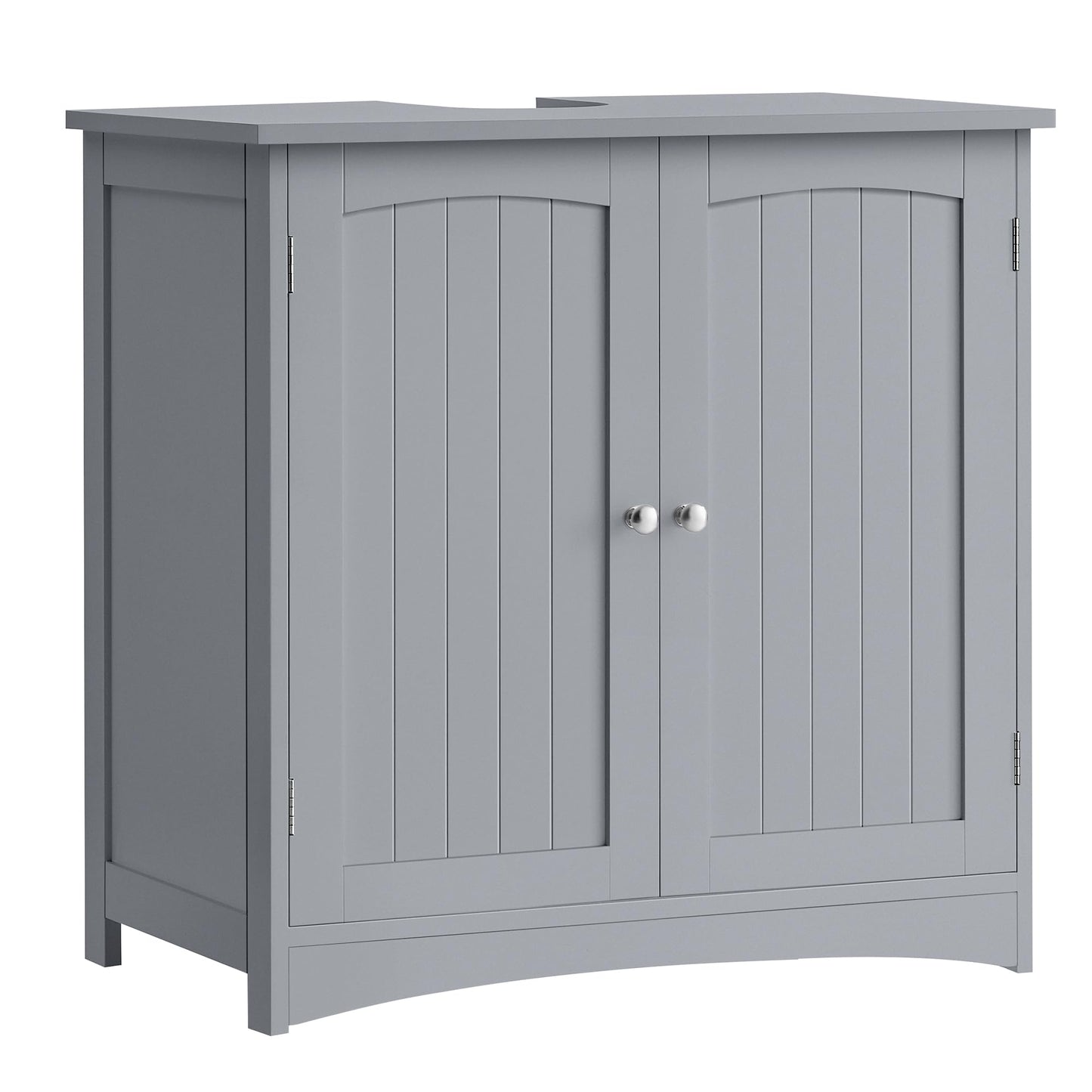 VASAGLE BBC410P31 Vanity Unit Extra Long 30 x 90 x 60 cm 2 Doors Bathroom Cabinet Open Compartments Height Adjustable Shelves White