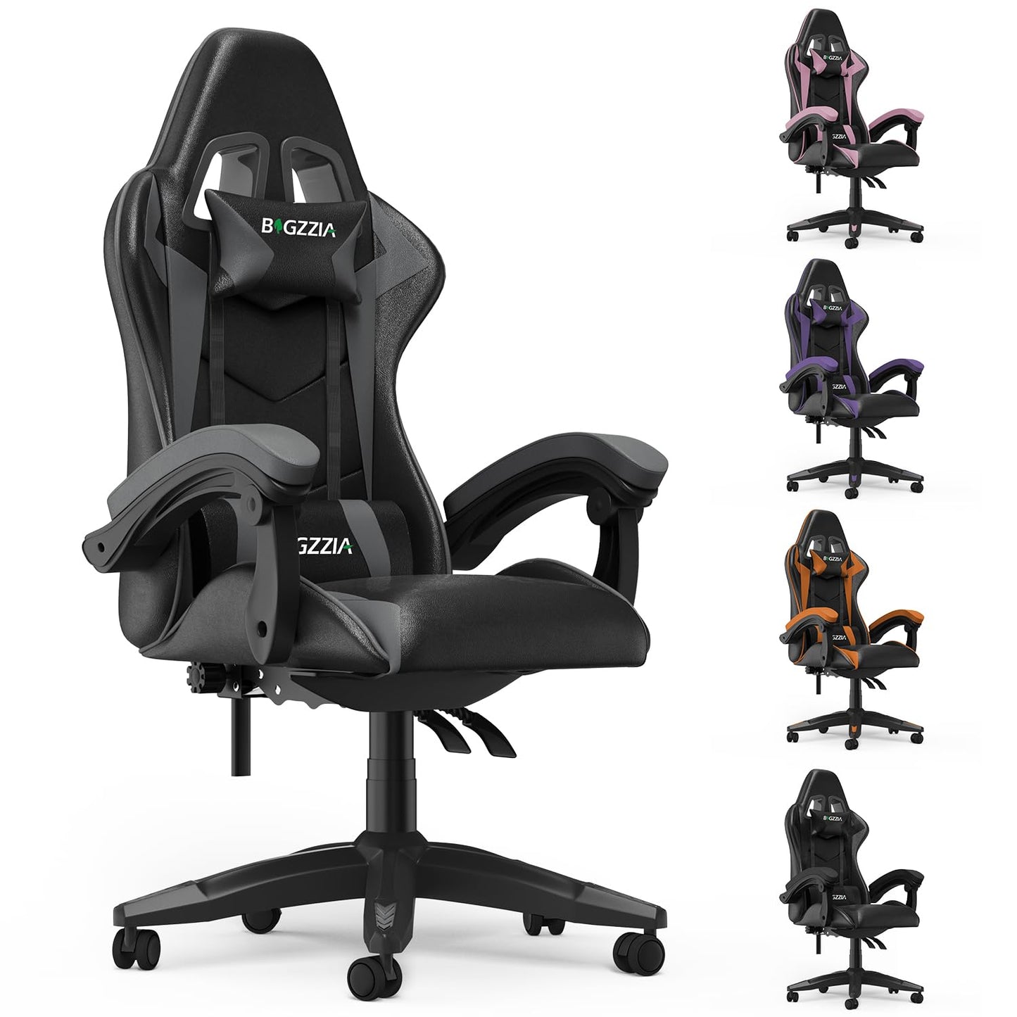 Racingreat Gaming Stuhl, Gamer Stühle, Ergonomisch Gaming Chair, Rückenlehne Einstellbar Pc-Stuhl, 360° Drehbar Gaming Sessel, Atmungsaktiver Bürostuhl für Jugendliche Jungen Mädchen Erwachsene Rosa