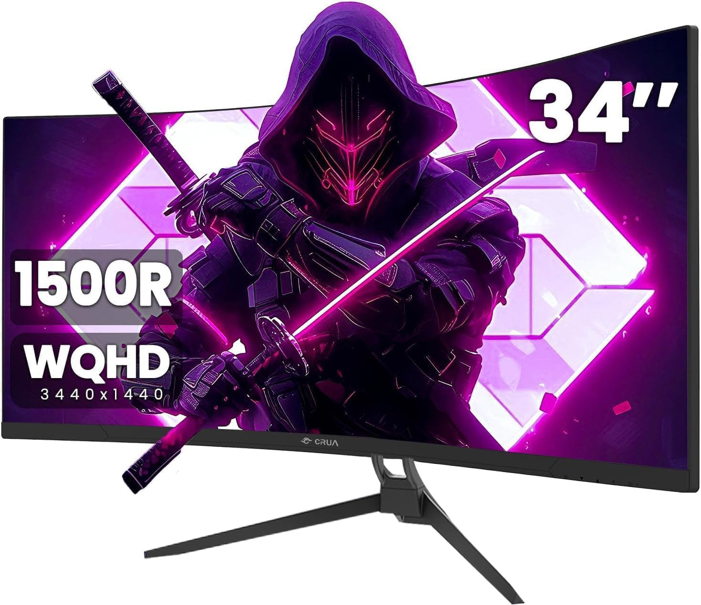 32 Zoll Curved Gaming Monitor, 1K Full HD 1080P (1920x1080), 240Hz, 1ms, 1500R, AdaptiveSync, DCI-P3 90%, SRGB100%, Eye Care