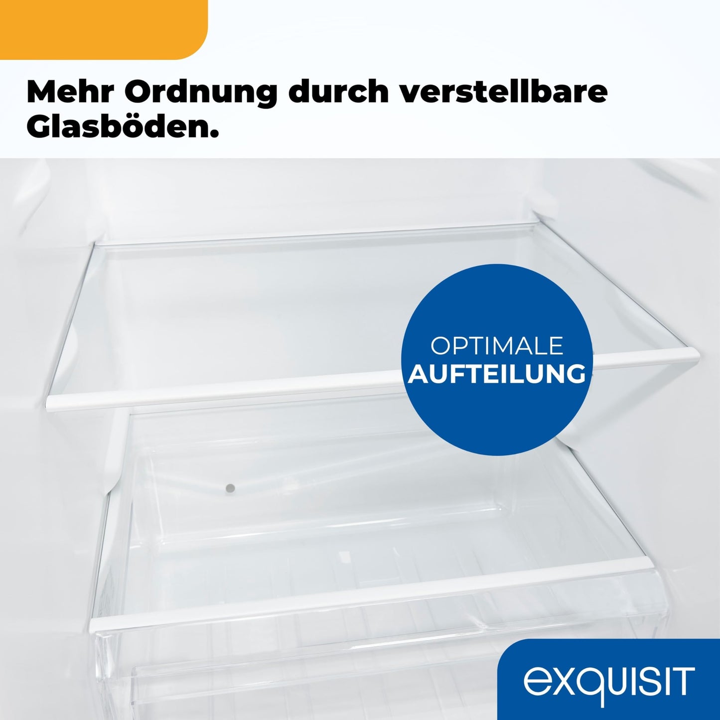 Exquisit Kühl-Gefrierkombination, 143 cm Höhe, Kühlschrank mit Gefrierfach, 4-Sterne-Gefrieren, 173 Liter, Alarm-Funktion, Kühl Gefrierkombination freistehend, KGC5233-60-HE-040D weiss