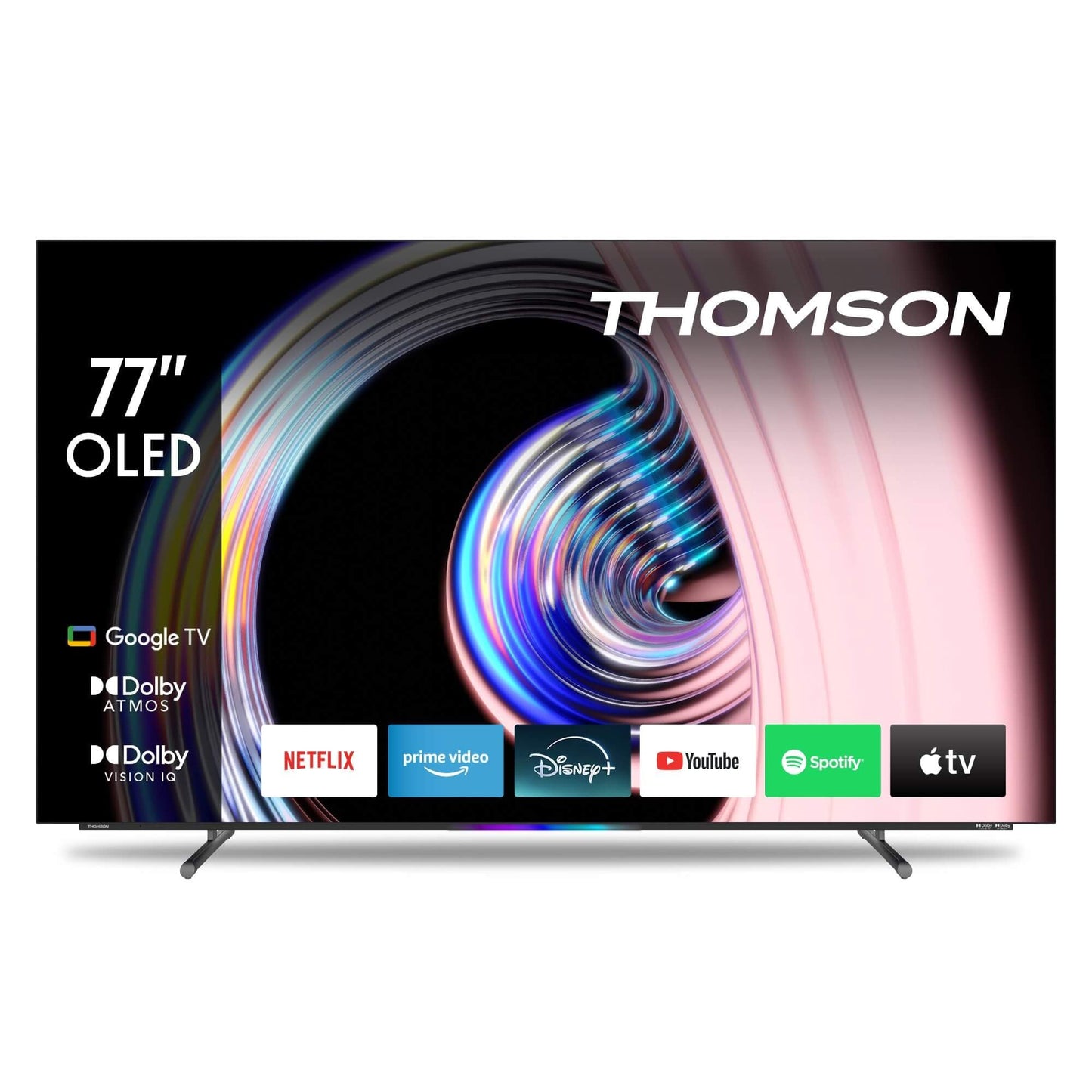 THOMSON 55QG6C14 QLED Plus Google Smart TV, Wi-Fi, Dolby Audio, Built-in Front Speaker, Bluetooth 5.1, Triple Tuner (Cable/Satellite/Antenna), HDMI, CI+, A+ Panel