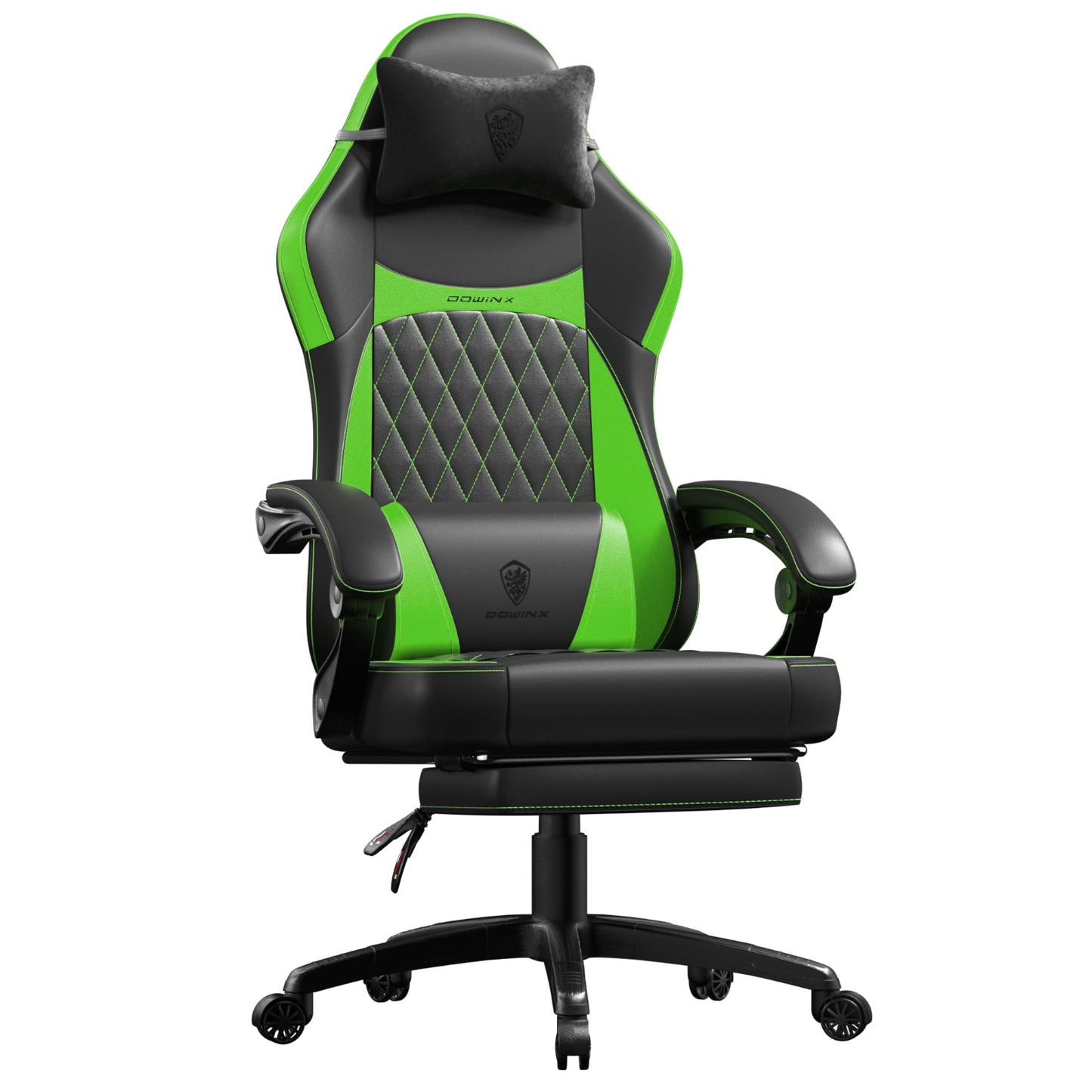Dowinx Gaming Chair, Racing Gamer Chair, Ergonomic Gaming Chair with Lumbar Support, Gaming Chair, PU Leather, 150 kg, Black Purple