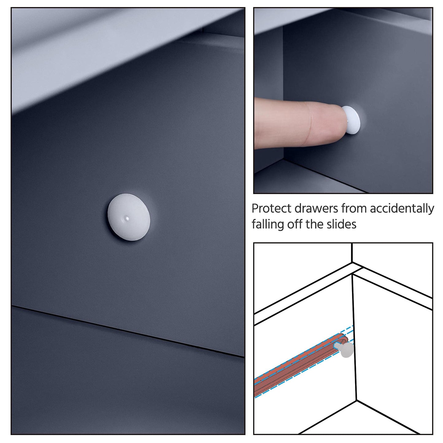 Yaheetech Bathroom Cabinet Floor Cabinet with 4 Drawers and 2 Doors Bathroom Cabinet Floor Cabinet with Height-Adjustable Shelf for Bathroom Living Room Hallway Kitchen White