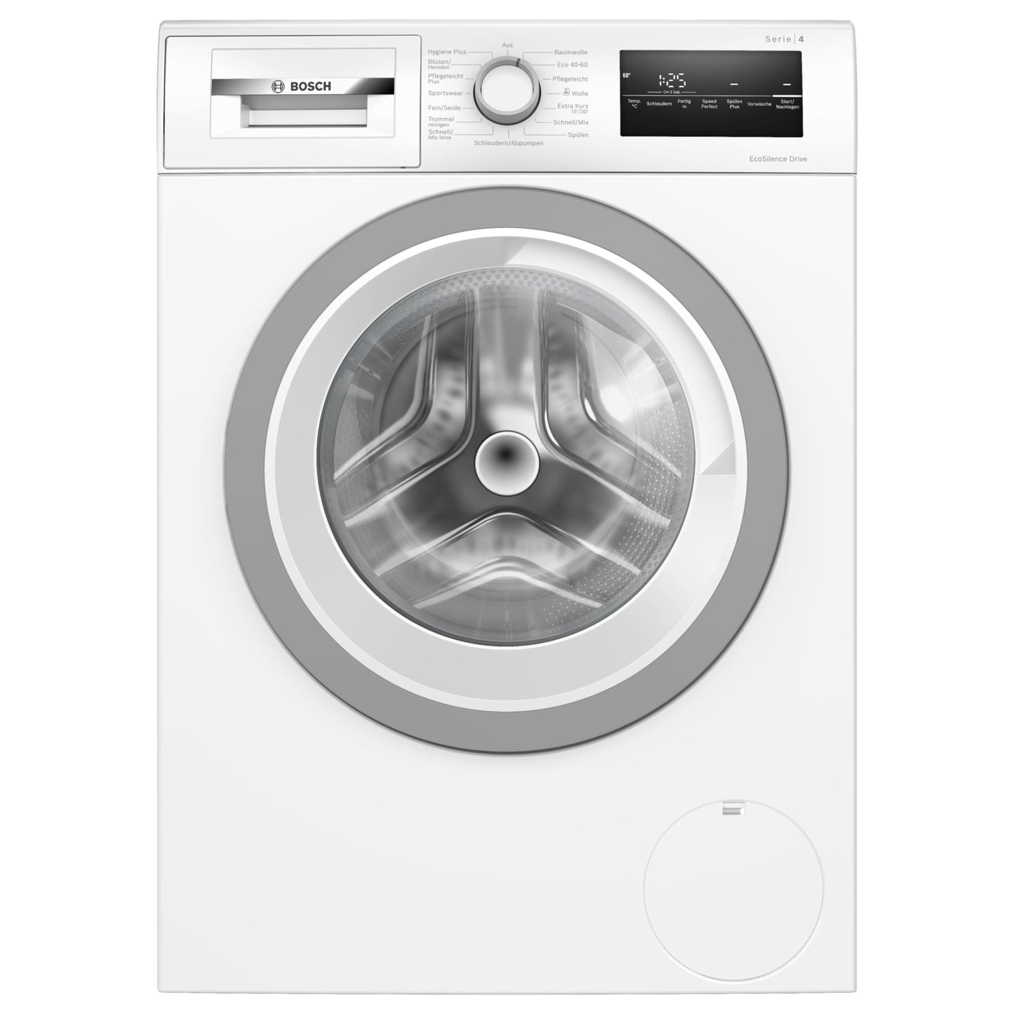Bosch WAN282K3 Series 4 Front Load Washing Machine, 8 kg, 1400 rpm, SpeedPerfect, Maximum Energy and Water Savings, Refill Function, Extra Hygienic, AquaStop, IronAssist