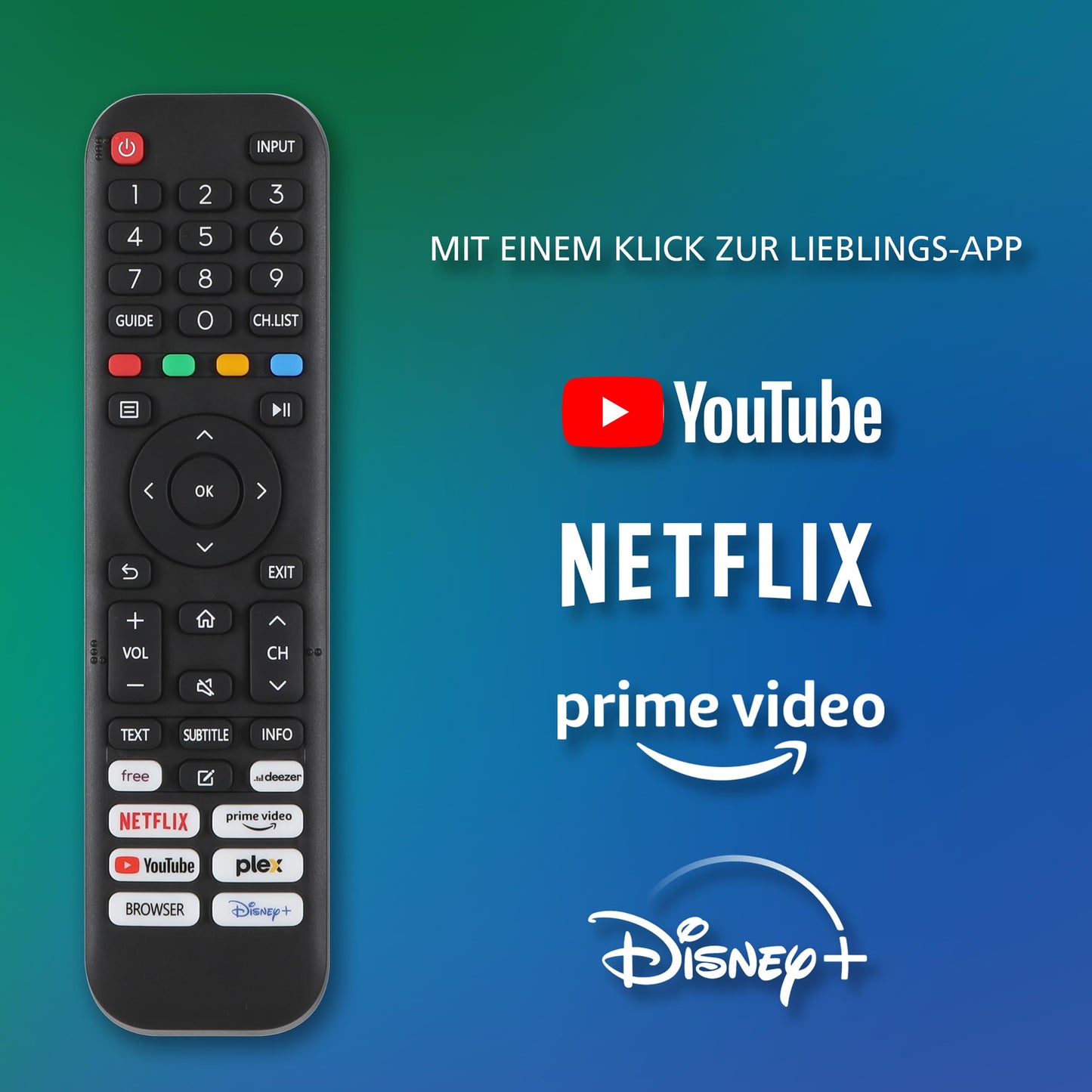 TELEFUNKEN VIDAA D43U790B2CW 4K TV 43 Inch Smart TV UHD, HDR TV with Dolby Vision, Triple Tuner and 6 Months HD+ Including LED TV, Black