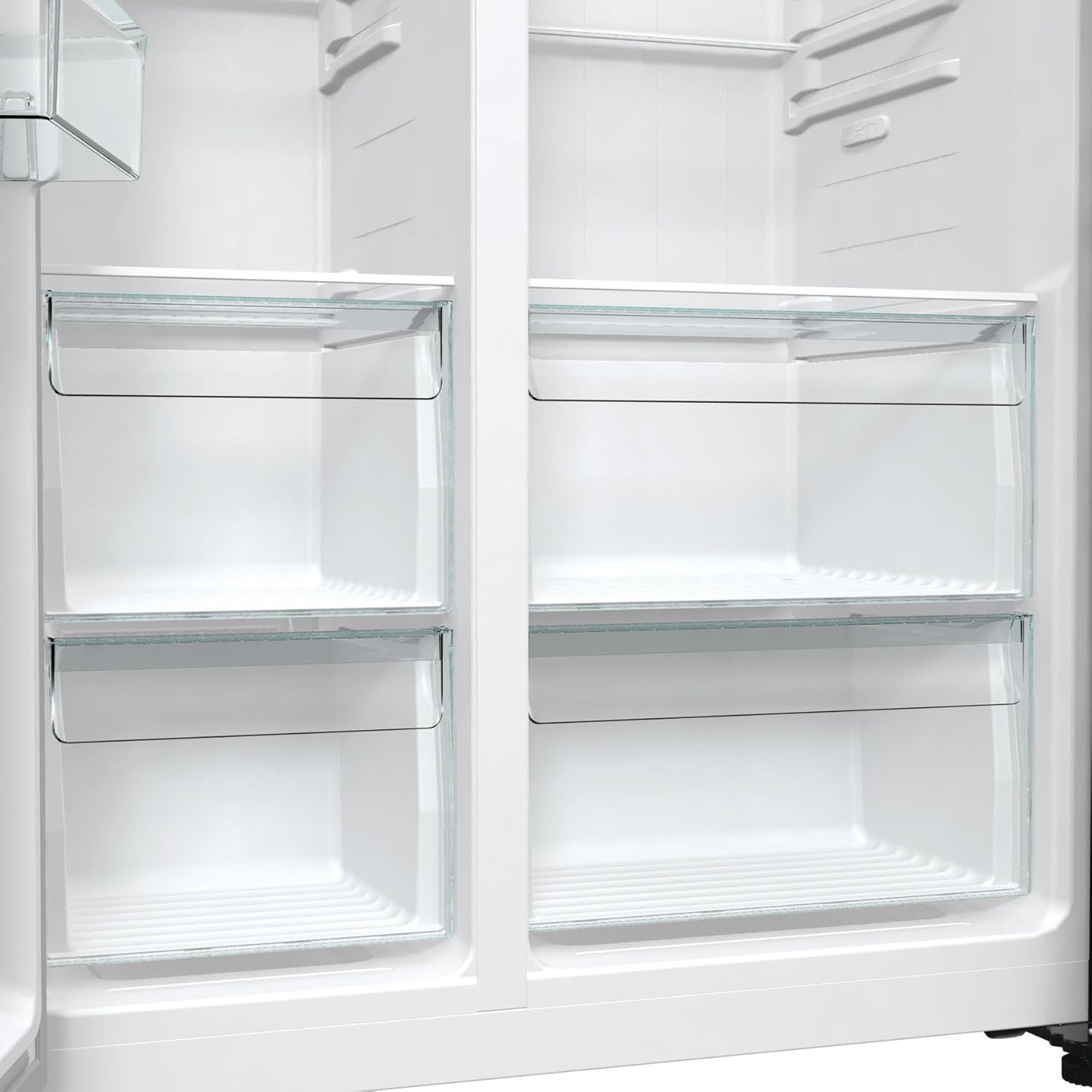 Gorenje NRR 9185 EABXLWD Side by Side Kühl-Gefrierkombination, Made in Europe, EEK E, NoFrostPlus, Inverter-Kompressor, Crisp Zone, ConvertActive Zone, FastFreeze, 178,6 cm, schwarz