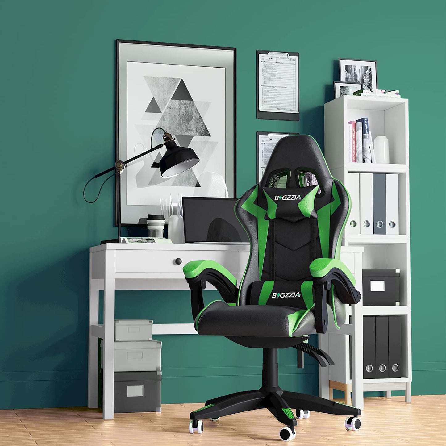 Racingreat Gaming Stuhl, Gamer Stühle, Ergonomisch Gaming Chair, Rückenlehne Einstellbar Pc-Stuhl, 360° Drehbar Gaming Sessel, Atmungsaktiver Bürostuhl für Jugendliche Jungen Mädchen Erwachsene Rosa