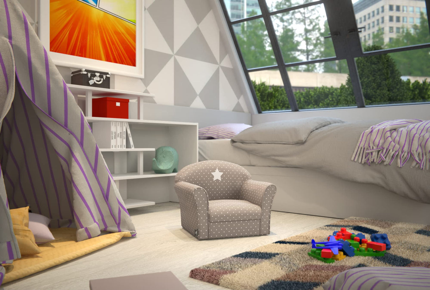 Fauteuil pour enfant rouge