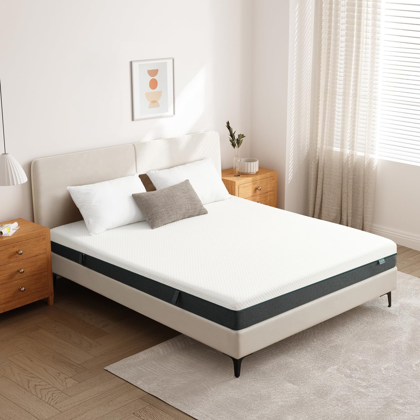 Z-hom Mattress 160 x 200, Height 26 cm 7-Zone Spring Mattress Orthopaedic Pocket Spring Mattress with High-Quality Comfort Foam/Hardness H2 & H3/Back-Relieving / Oeko-Tex Certified