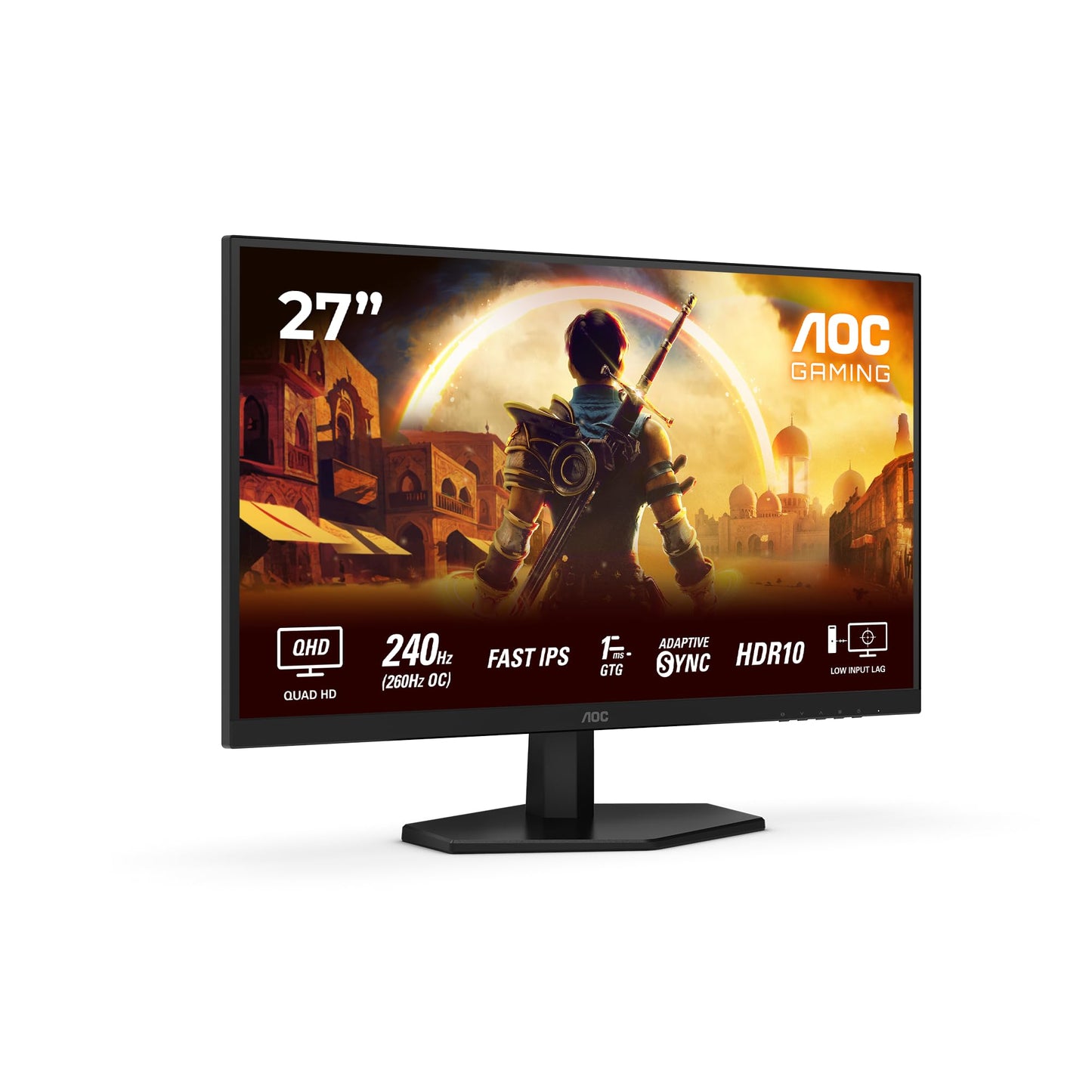 AOC Gaming CU34G2XPD – 34-Zoll-WQHD-Curved-Monitor, 180 Hz, schnelle VA, 1 ms GTG, FreeSync Premium, HDR400, höhenverstellbarer Standfuß (3440 x 1440, HDMI, DisplayPort, USB-Hub)