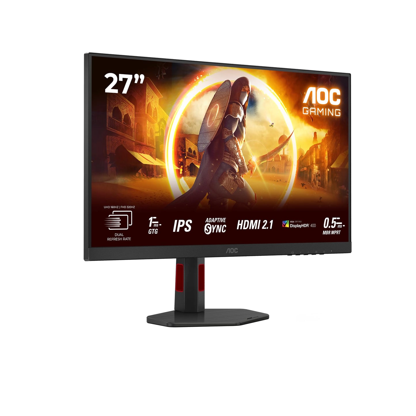 AOC Gaming CU34G2XPD – 34-Zoll-WQHD-Curved-Monitor, 180 Hz, schnelle VA, 1 ms GTG, FreeSync Premium, HDR400, höhenverstellbarer Standfuß (3440 x 1440, HDMI, DisplayPort, USB-Hub)