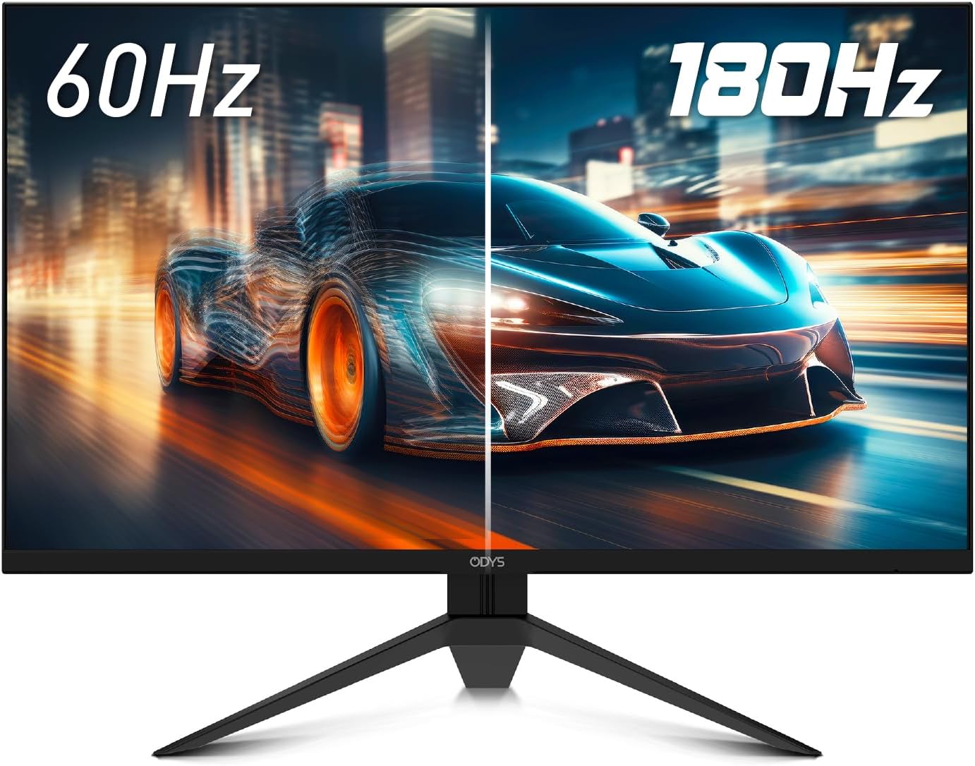 ODYS i27-Q-180-27 Inch Gaming Monitor (69 cm Screen, WQHD, 2,560 x 1,440 Pixels, 180 Hz, 1ms Response Time (MPRT), Fast IPS Panel, 120% sRGB, FreeSync, 2x HDMI, 2x Display Port)