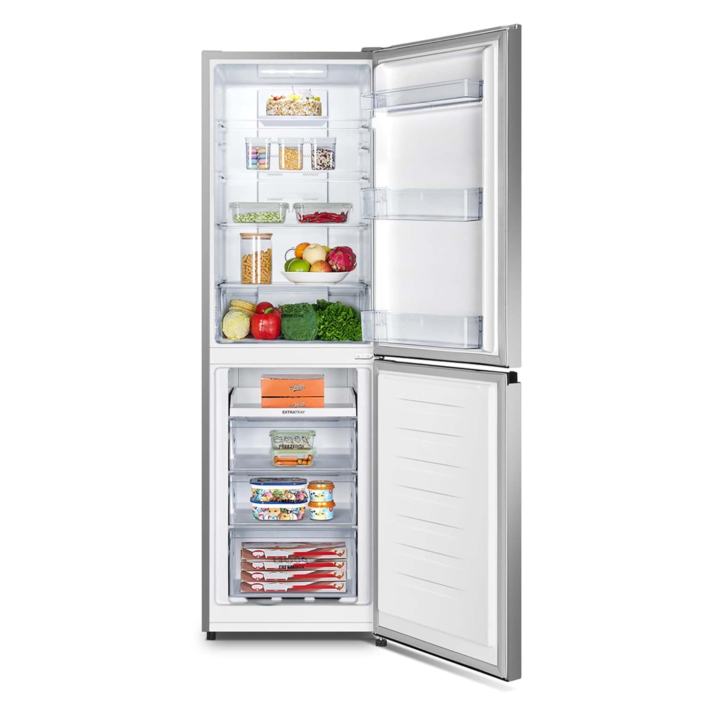 Gorenje N 619EAW4 Fridge-Freezer Combination, LED Display, 186 cm, 300 L, NoFrostPlus, Vegetable Compartment with Moisture Control, FastFreeze, White