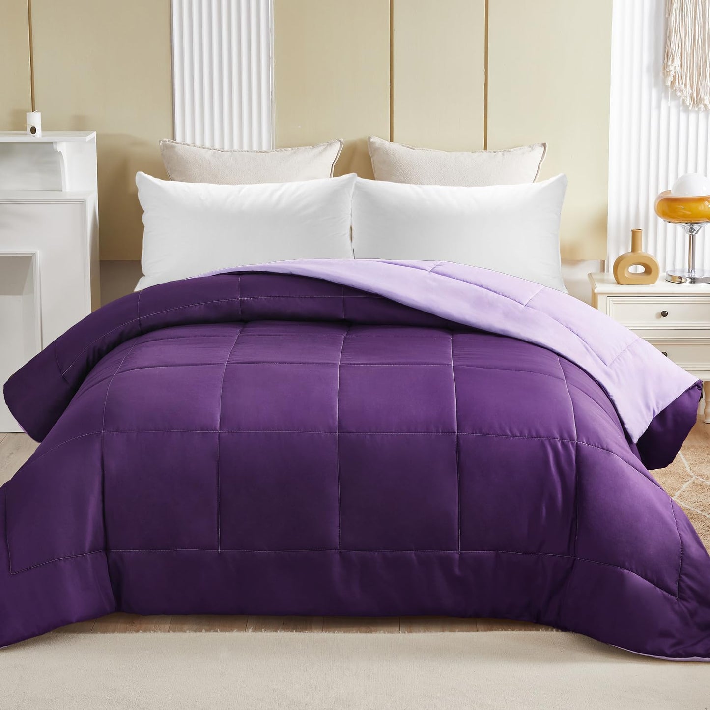 Exclusivo Mezcla 4-Season Duvet 155 x 220 cm, Warm and Light Sleeping Blanket without Cover, Turquoise/Aqua