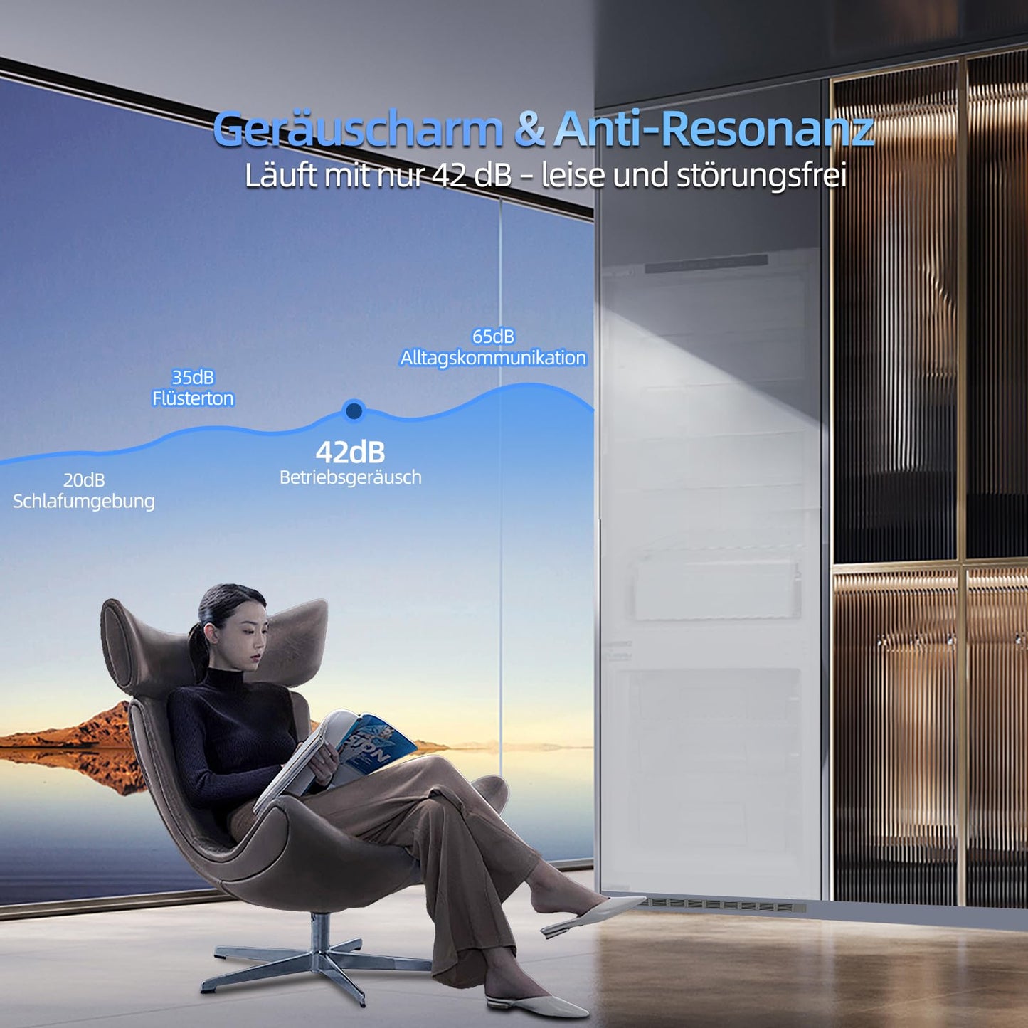 magictec Einbaukühlschrank mit Gefrierfach | 177 cm | 248L (186L/62L) | No Frost | Kühl-Gefrierkombination mit austauschbaren Türscharnieren | Inverterkompressor | Schnellkühlung | Geräuscharm