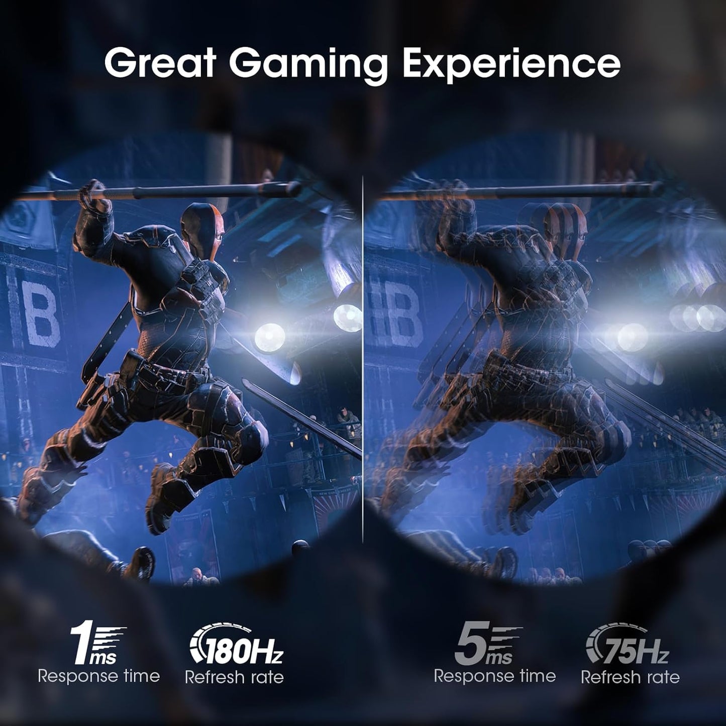 KOORUI Gaming Monitor 27 Zoll, Full HD Rahmenlos Bildschirm 165Hz Adaptive Sync (1ms, VA-Panel, Eye-Care, 1920 x 1080, 2xHDMI 2.0, & DisplayPort 1.4, VESA 75x75mm, DCI-P3 90%)