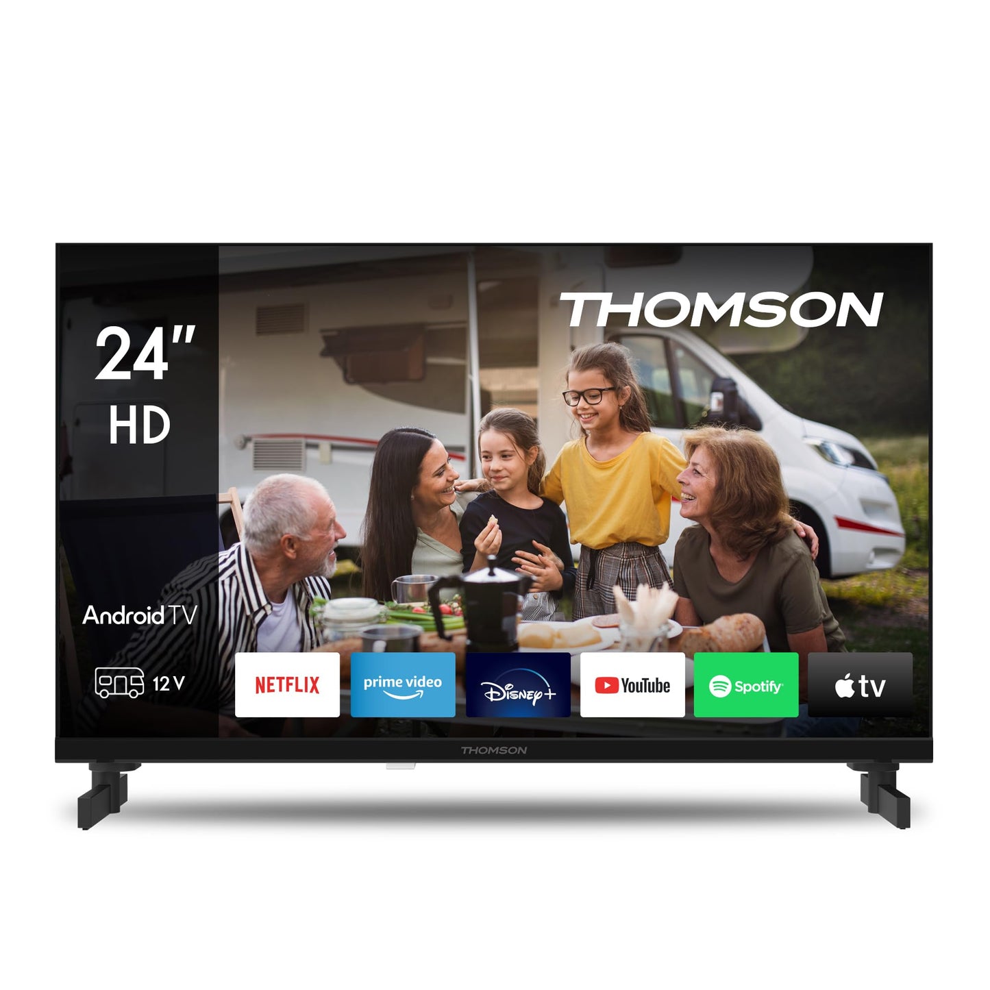 Thomson 43 Zoll (109 cm) 4K Ultra HD Weiß Smart Android TV, Google Assistant, Wi-Fi, Dolby Digital, Bluetooth, Triple-Tuner (Kabel,Satellit,Antenne), HDMI, CI+, A+ Panel – 43UA5S13W