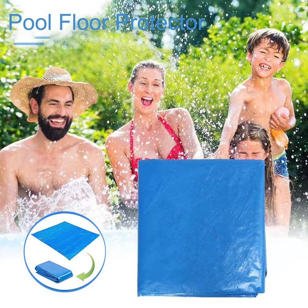 Pool Bodenplane, Pool Ground Tuch, Faltbarer Schwimmbadbodenschutz, wasserdichte rechteckige Poolmatte für Rahmen Pool und aufblasbaren Pool (200 * 300cm)