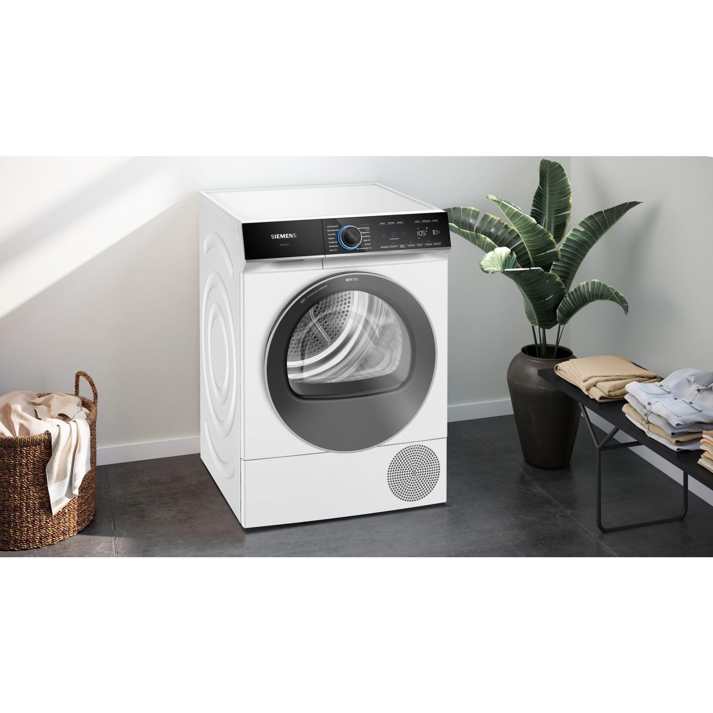 Siemens WQ35G2D00 iQ500 Wärmepumpentrockner für 8 kg Wäsche, 176 kWh pro Jahr, speedPack, autoDry, Outdoor-Programm