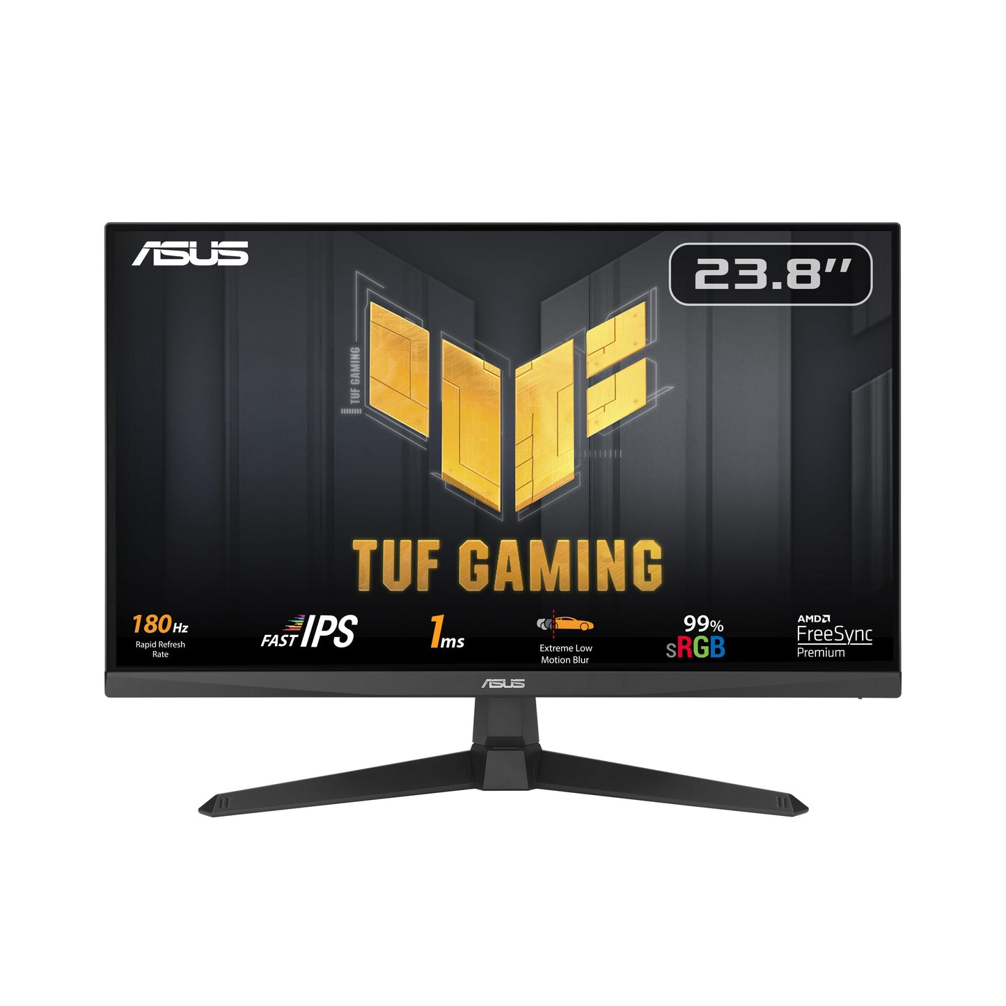 ASUS TUF Gaming VG259Q3A - 25 Zoll Full HD Monitor - 180 Hz, 1ms GtG, FreeSync, Adaptive Sync, ELMB, GameFast Input - Fast-IPS Panel, 16:9, 1920x1080, DisplayPort, HDMI, Speaker