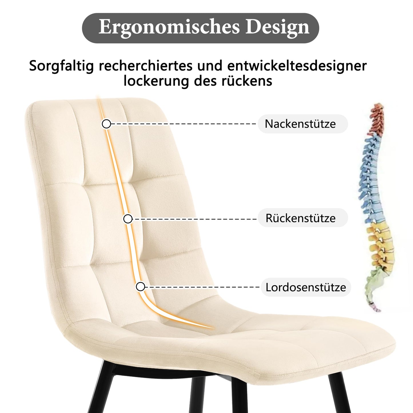 Gegtuon Esstisch mit 4 Stühlen für 4 Personen 140x80 cm, 5 teilig Tisch Rechteckig für Küche, Modern Küchentisch mit Schwarz Tischbeine, Essgruppe für Esszimmer Wohnzimmer, Leinen, Dunkelgrau
