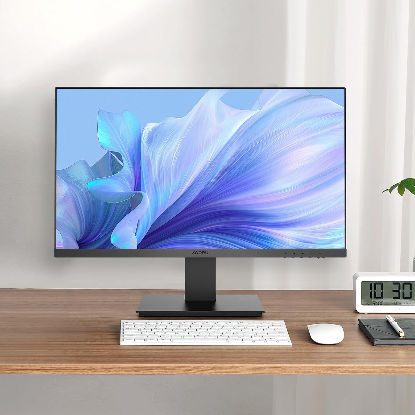 KOORUI Gaming Monitor 27 Zoll, Full HD Rahmenlos Bildschirm 165Hz Adaptive Sync (1ms, VA-Panel, Eye-Care, 1920 x 1080, 2xHDMI 2.0, & DisplayPort 1.4, VESA 75x75mm, DCI-P3 90%)